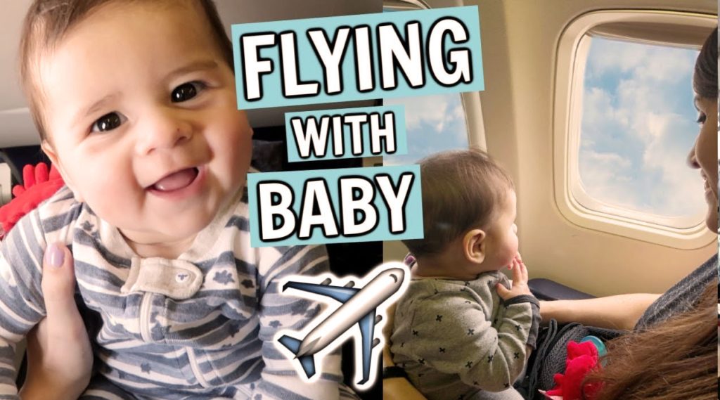a-women-flying-with-baby